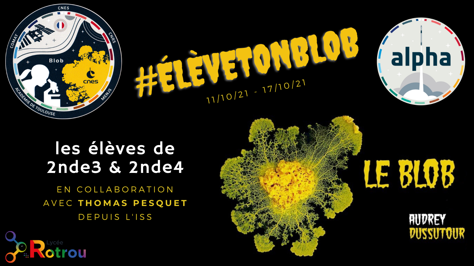 #ElèveTonBlob au lycée Rotrou : A week for Blobby